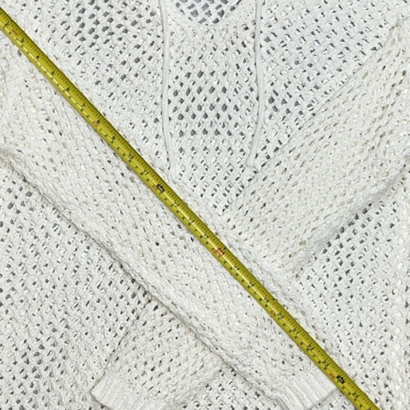 Nicole Miller Artelier Crochet Swimsuit Cover-Up Sexy Sweater Dress White‎ Large - Picture 12 of 14